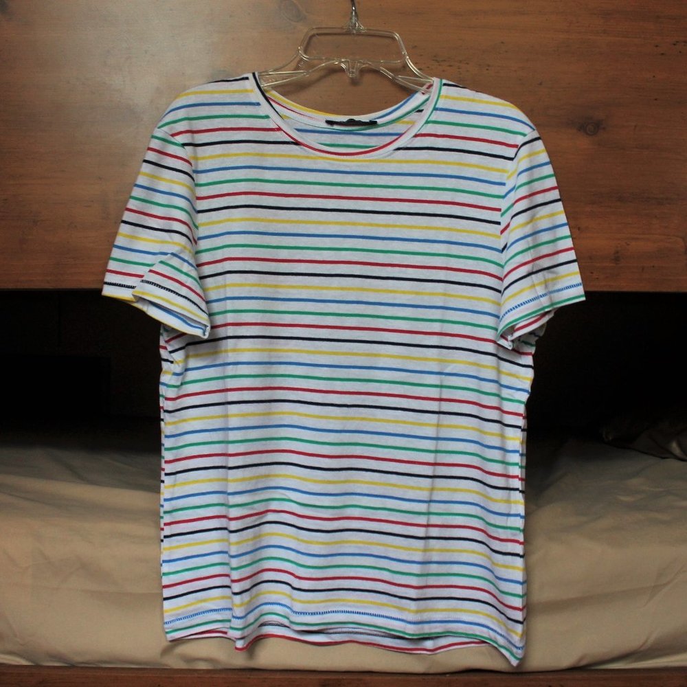 ZARA Horizontal Striped T-shirt Size S NWOT